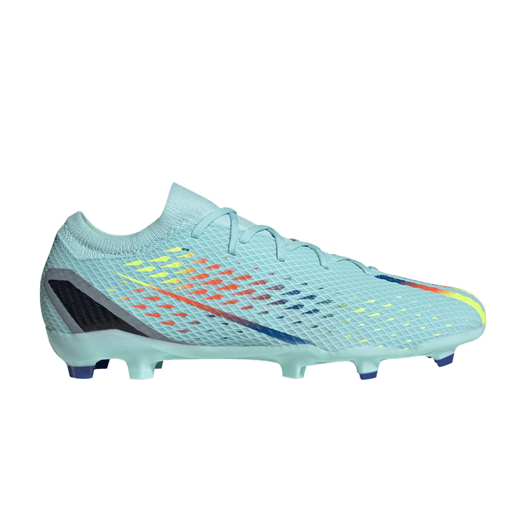 Adidas X Speedportal.3 FG 'Al Rihla Pack - Clear Aqua' — Clear Aqua/Power Blue/Solar Yellow