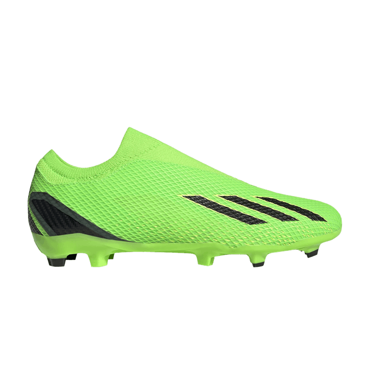 Adidas X Speedportal.3 Laceless FG 'Game Data Pack' — Solar Green/Core Black/Solar Yellow