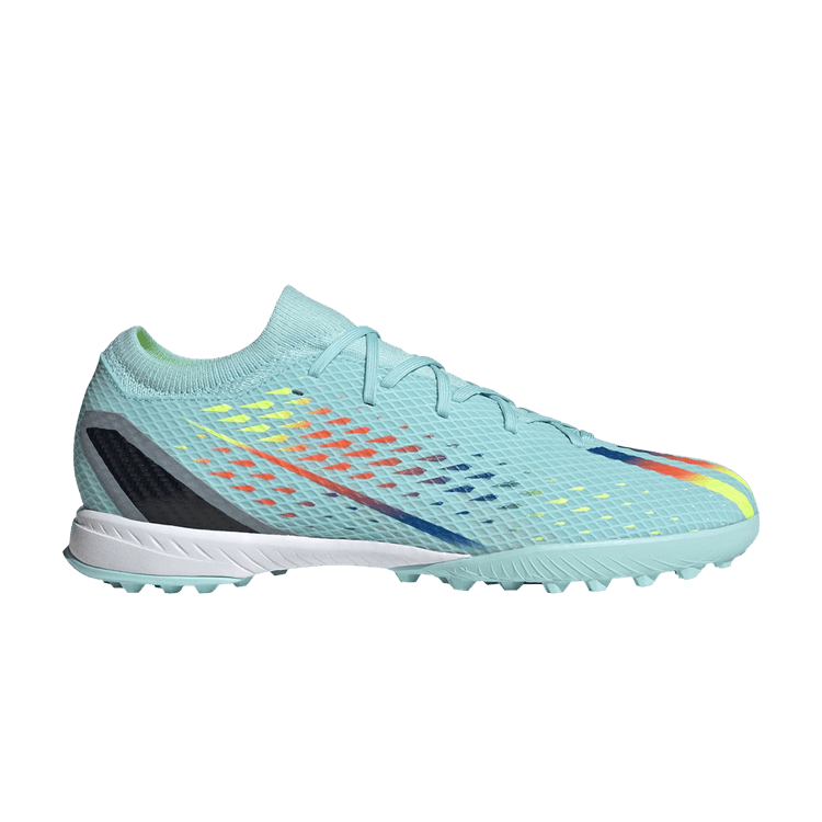 Adidas X Speedportal.3 TF 'Al Rihla Pack - Clear Aqua' — Clear Aqua/Power Blue/Solar Yellow