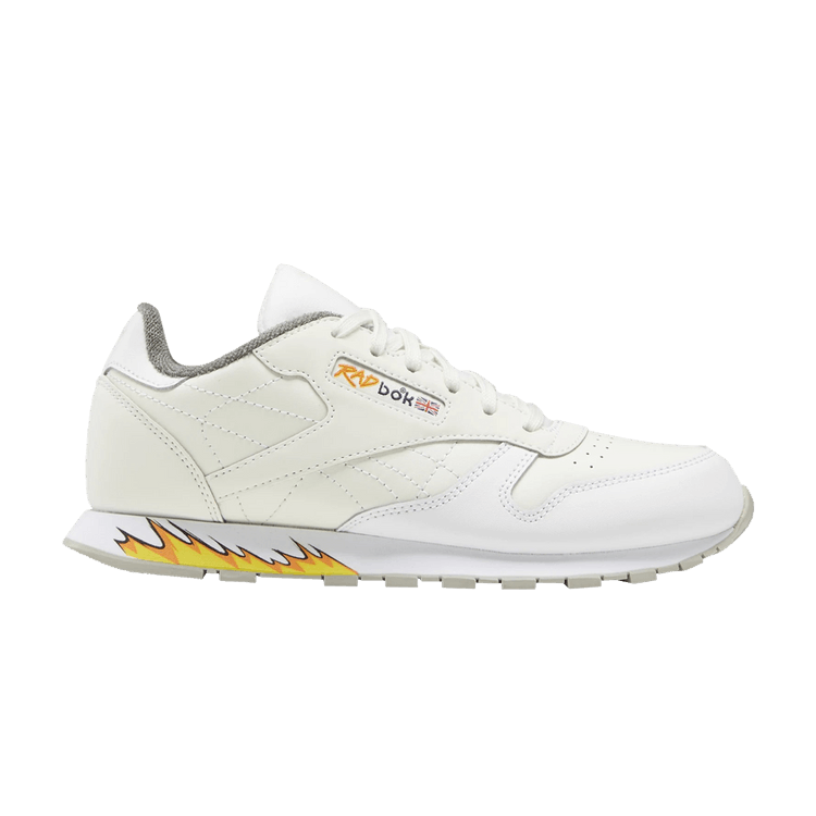 Power Rangers x Reebok Classic Leather Big Kid 'Major Funky' — Chalk/Footwear White/Tin Grey
