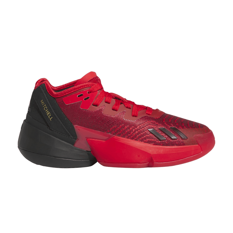 Adidas D.O.N. Issue #4 Big Kid 'Future of Fast' — Vivid Red/Core Black/Team Victory Red