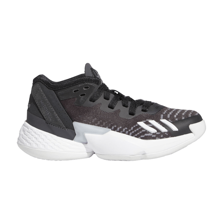 Adidas D.O.N. Issue #4 Little Kid 'Black Carbon' — Core Black/Cloud White/Carbon
