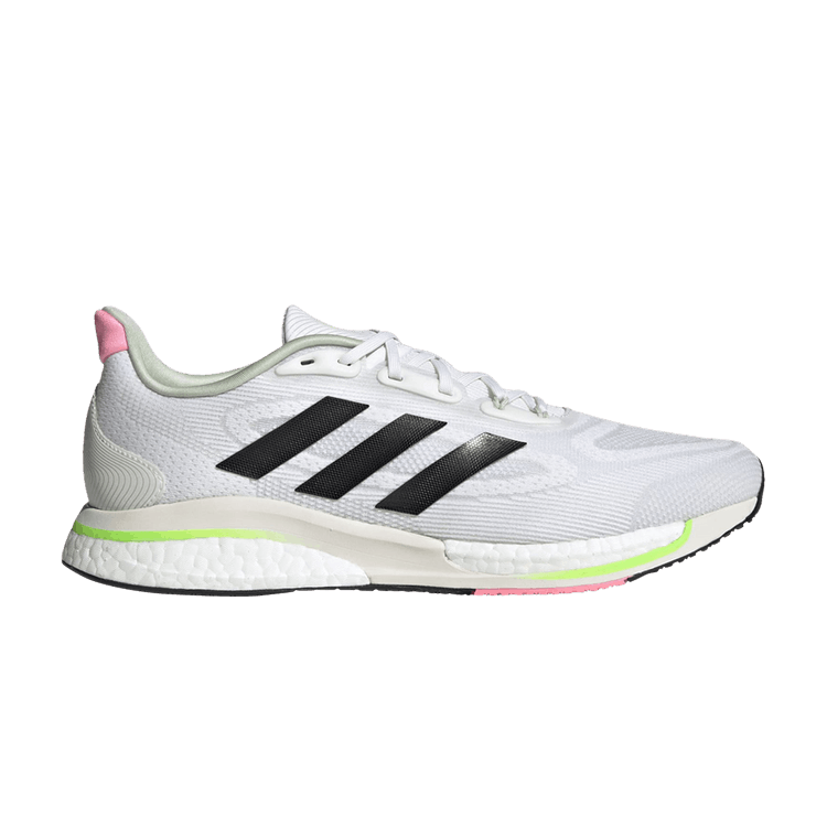 Adidas Supernova+ 'White Black' — Cloud White/Core Black/Solar Green