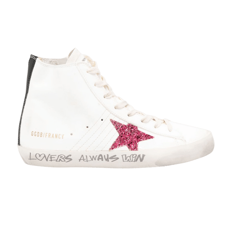 Golden Goose Wmns Francy 'Lovers Always Win' — Cream/Fuchsia/Black