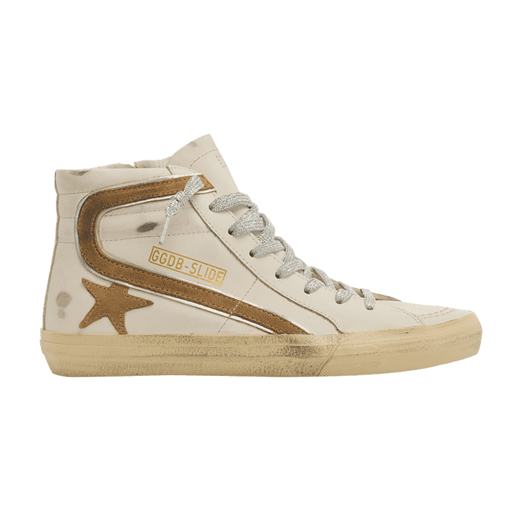 Golden Goose Wmns Slide Sneaker 'White Tobacco' — White/Tobacco