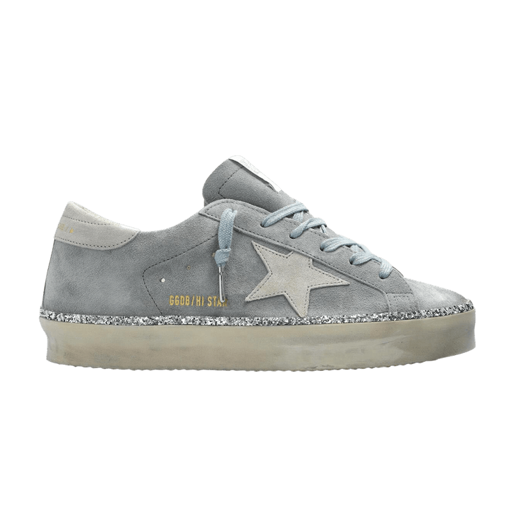 Golden Goose Wmns Hi Star 'Glitter Foxing - Quarry' — Quarry/Light Blue/Light Grey