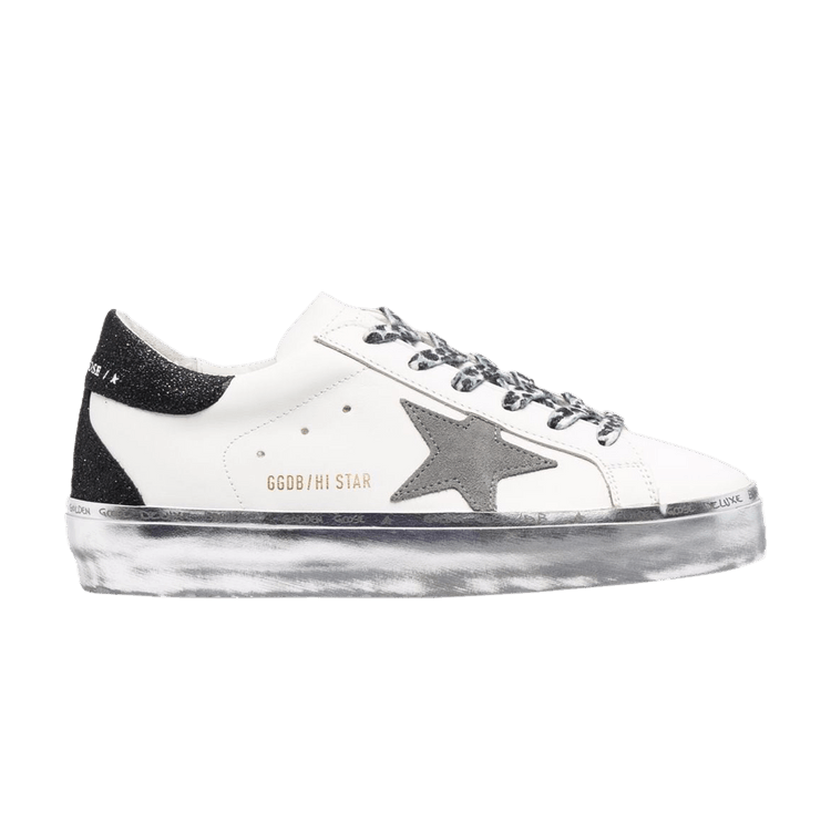 Golden Goose Wmns Hi Star 'White Dark Grey' — White/Dark Grey/Black/Multi-Color