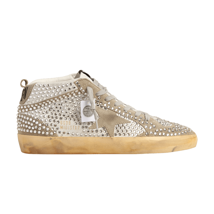 Swarovski x Golden Goose Wmns Mid Star LTD 'White Dove Grey' — White/Dove Grey