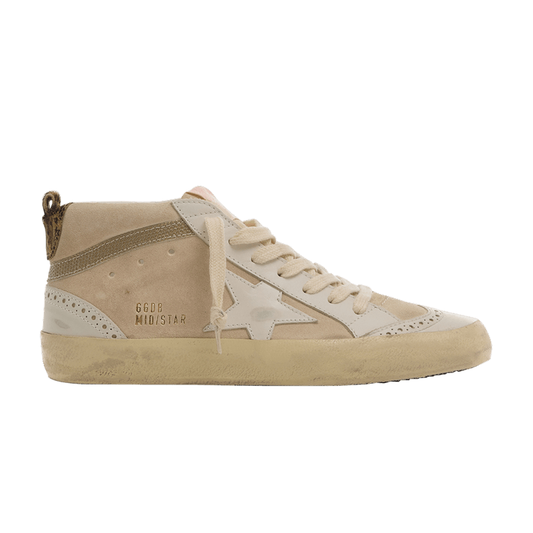 Golden Goose Wmns Mid Star 'Beige Gold Brown Leopard' — Beige/Milk/Gold/Black Brown Leopard