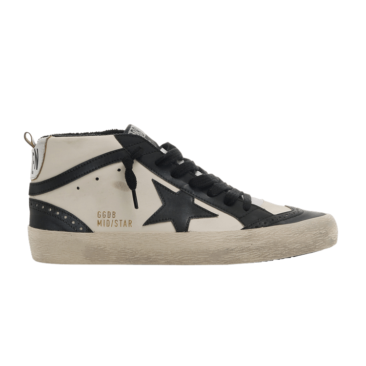 Golden Goose Wmns Mid Star 'White Black Silver' — White/Black
