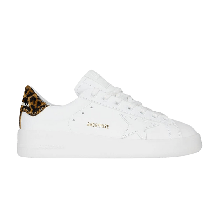 Golden Goose Wmns Purestar 'White Brown Leopard' — White/Brown Leopard