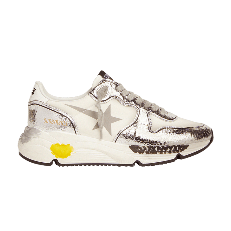 Golden Goose Wmns Running Sole 'Silver White' — Silver/White