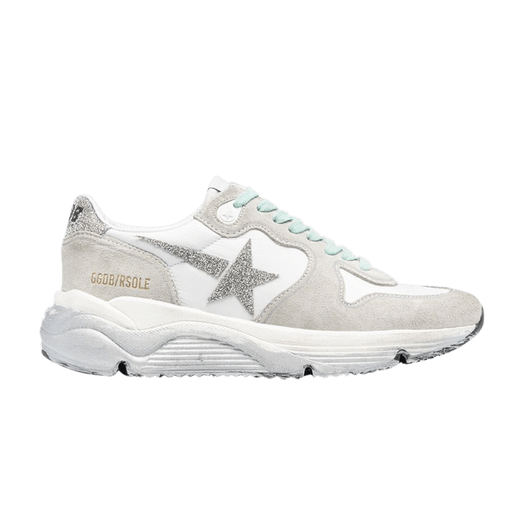 Golden Goose Wmns Running Sole 'White Grey Glitter' — White/Grey