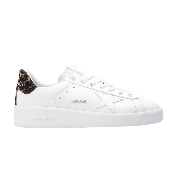 Golden Goose Wmns Purestar 'Leopard' — White/Brown