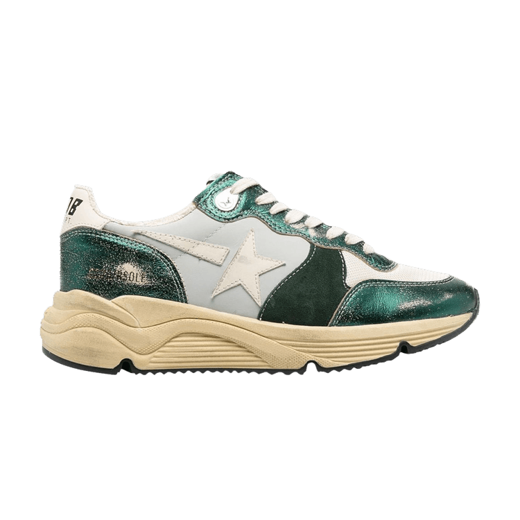 Golden Goose Wmns Running Sole 'Metallic Green' — Metallic Green/Ivory White/Light Grey