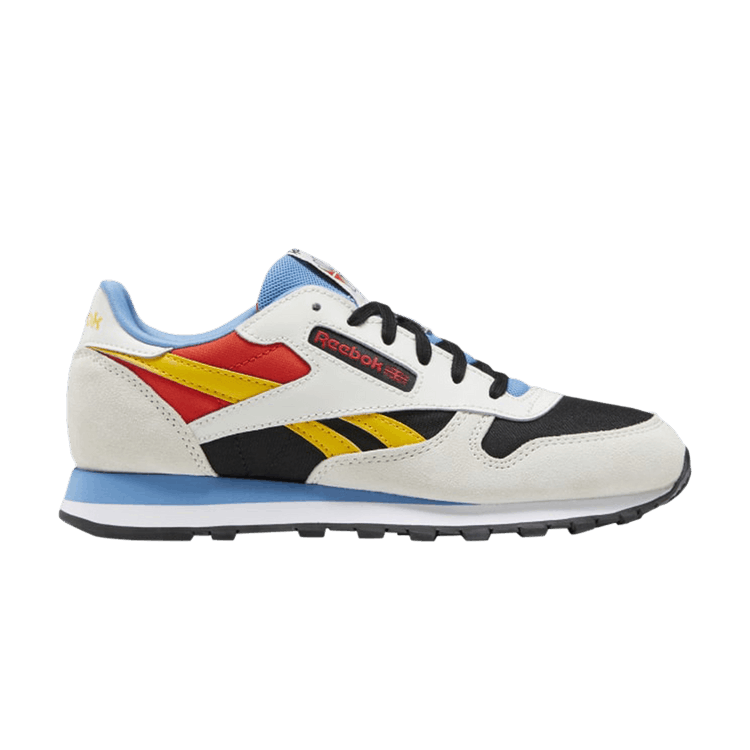 Reebok Classic Leather Big Kid 'Pure Grey Always Yellow' — Pure Grey 1/Core Black/Always Yellow