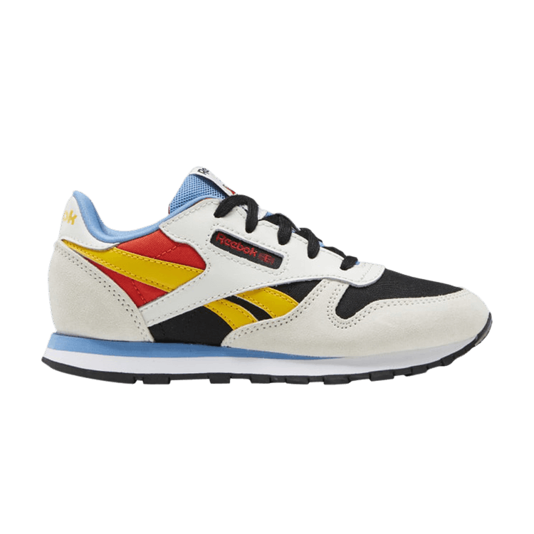 Reebok Classic Leather Little Kid 'Pure Grey Always Yellow' — Pure Grey 1/Core Black/Always Yellow