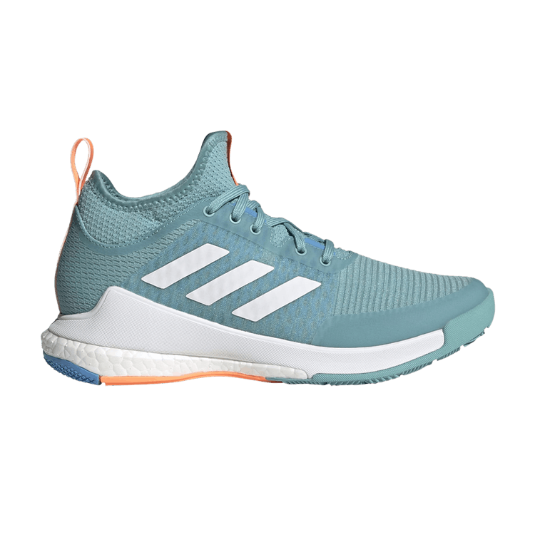 Adidas Crazyflight Mid 'Pulse Blue' — Cloud White/Cloud White/Pulse Blue