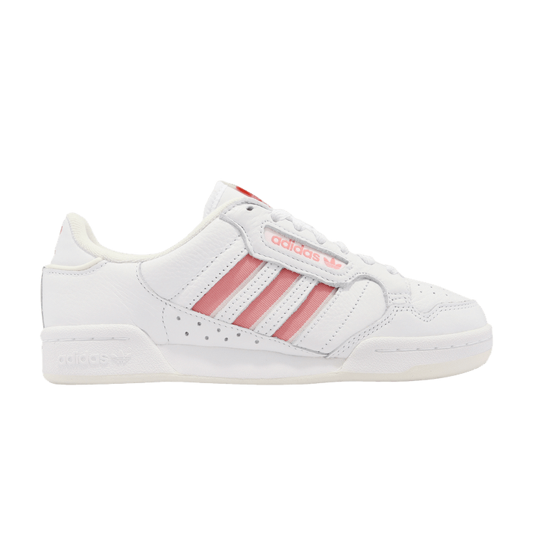 Adidas Continental 80 Stripes 'White Pink' — Cloud White/Cloud White/Off White