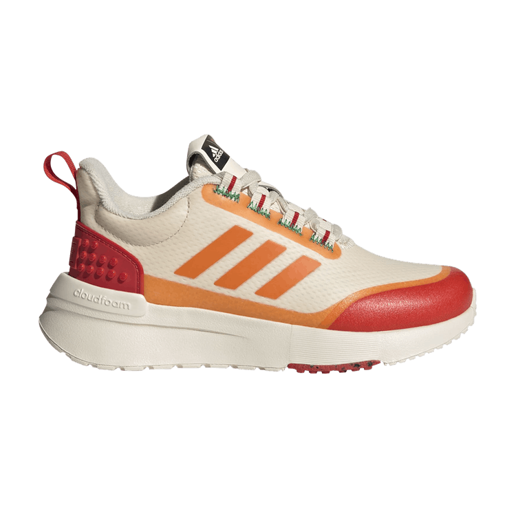 LEGO x adidas Racer TR Big Kid 'Ecru Tint Bahia Orange' — Ecru Tint/Bahia Orange/Red