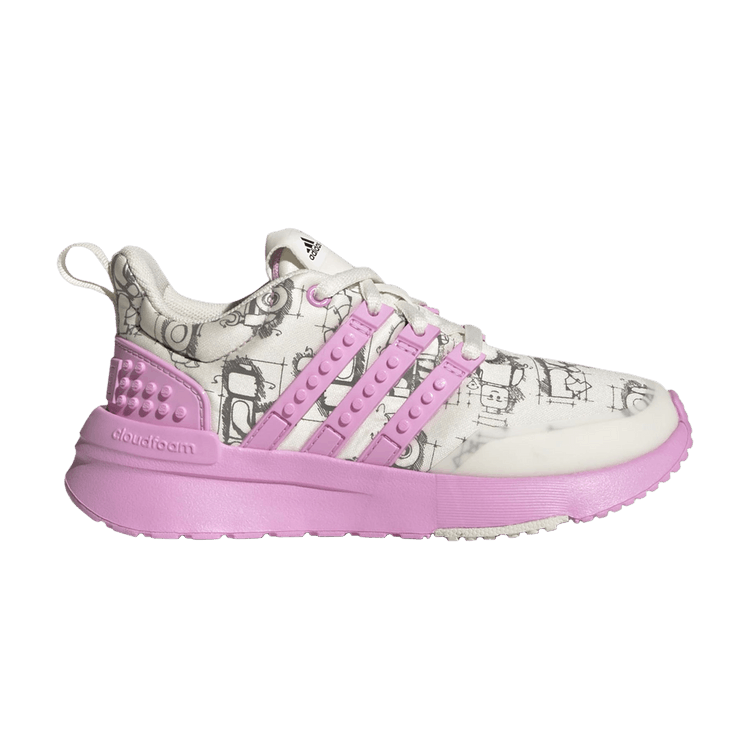 LEGO x adidas Racer TR Big Kid 'Off White Bliss Lilac' — Off White/Bliss Lilac/Core Black