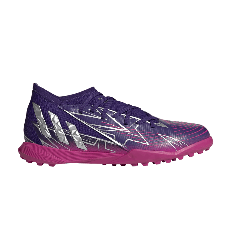 Adidas Predator Edge.3 Turf J 'UEFA Champions League' — Team College Purple/Silver Metallic/Team Shock Pink 2