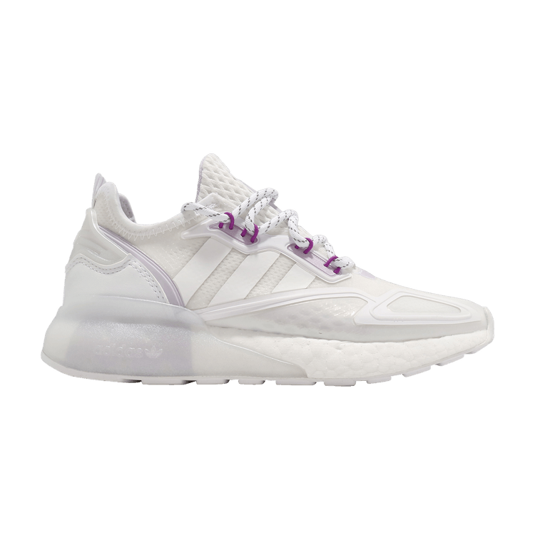 Adidas Wmns ZX 2K Boost 'White Purple Tint' — Footwear White/Footwear White/Purple Tint