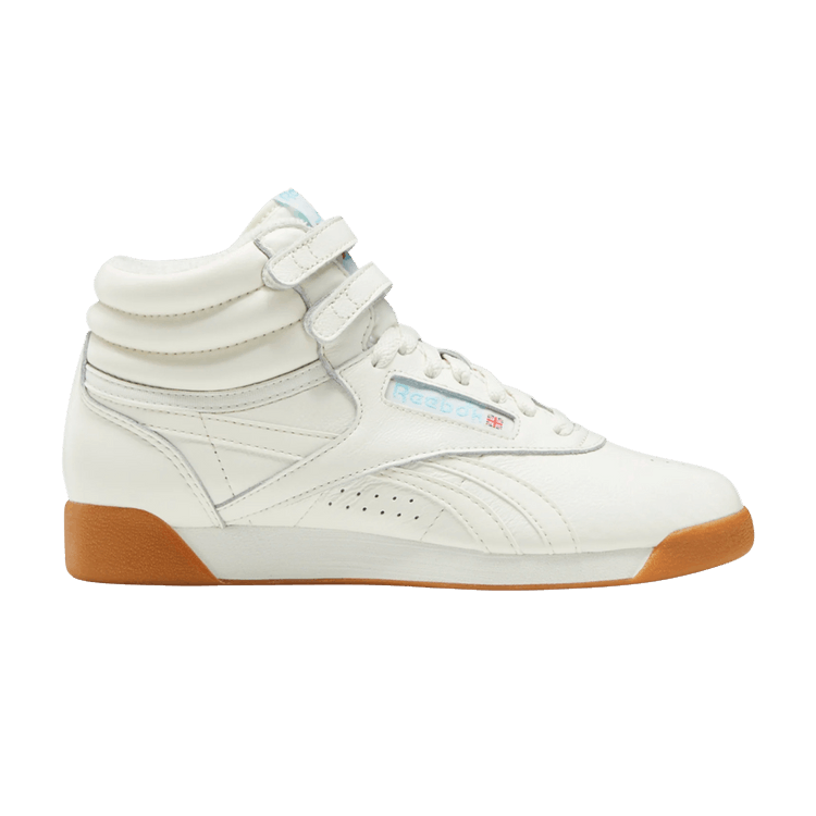 Reebok Wmns Freestyle High '40th Anniversary - Chalk Gum' — Chalk/Digital Blue/Rubber Gum