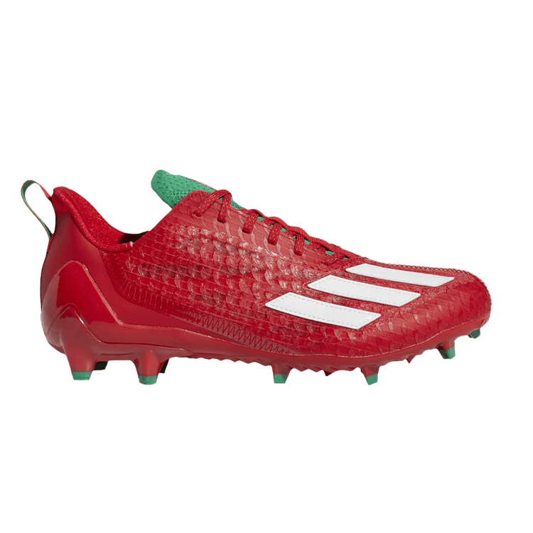 Adidas Adizero Cleats 'Sriracha' — Vivid Red/Cloud White/Team Green