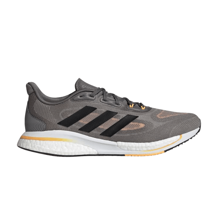 Adidas Supernova+ 'Grey Flash Orange' — Grey Four/Core Black/Flash Orange