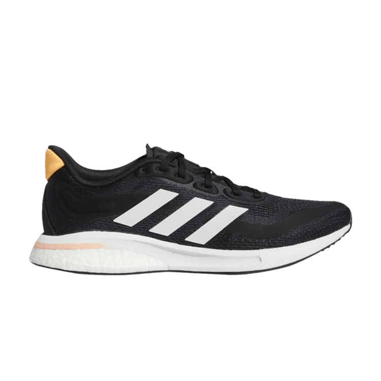 Adidas Wmns Supernova 'Black Light Flash Orange' — Core Black/Cloud White/Light Flash Orange