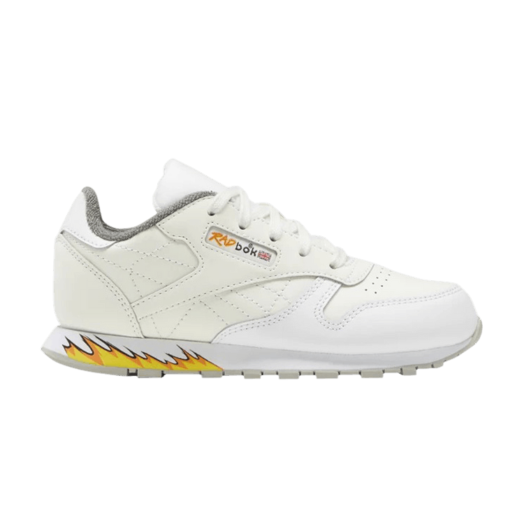 Power Rangers x Reebok Classic Leather Little Kid 'Major Funky' — Chalk/Footwear White/Tin Grey