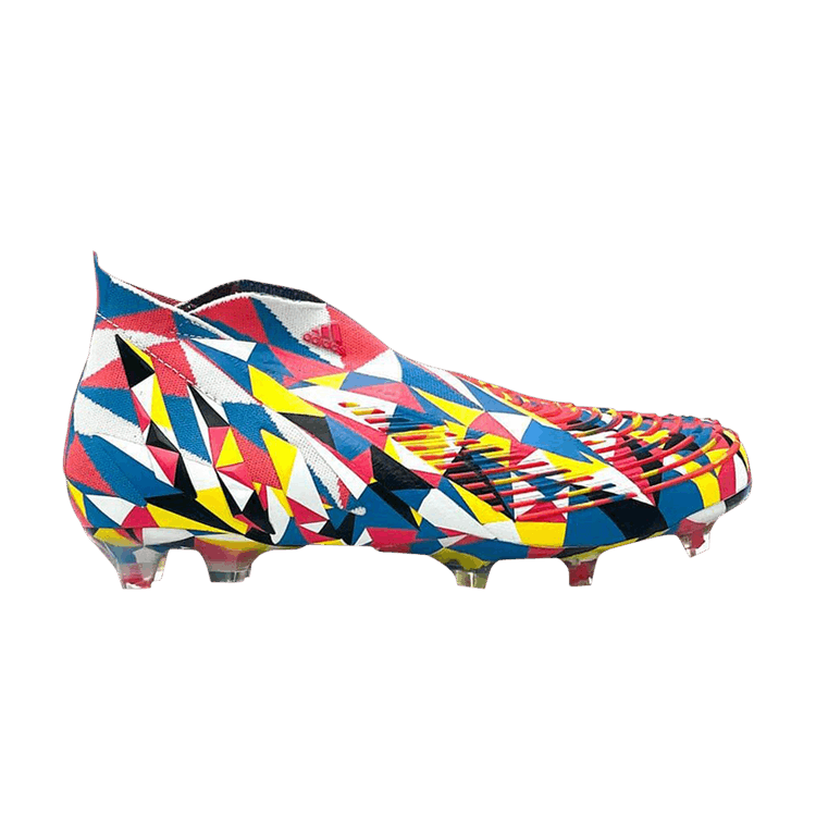 Adidas Predator Edge+ FG 'Geometric' Sample — Bright Blue/Team Yellow/Solar Red