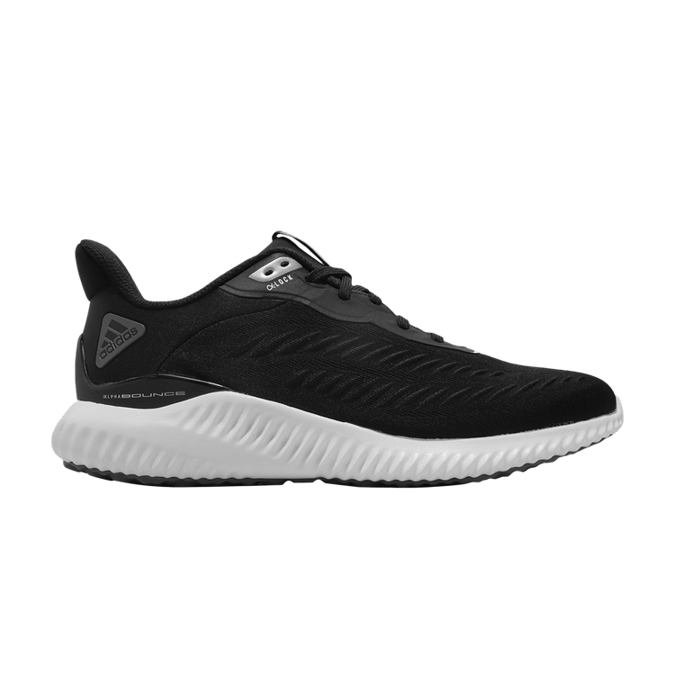Adidas Alphabounce 'Black Silver Metallic' — Core Black/Silver Metallic/Grey Four