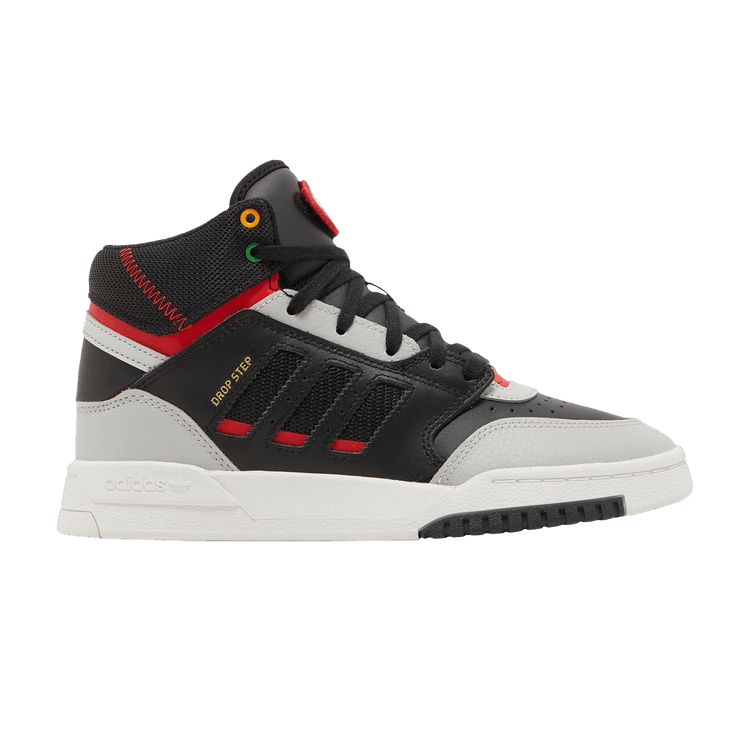 Adidas Drop Step C 'Black Vivid Red' — Core Black/Vivid Red/Grey Two