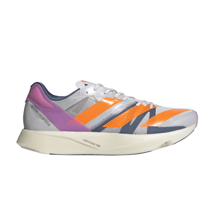 Adidas Adizero Takumi Sen 8 'Dash Grey Solar Orange' — Dash Grey/Solar Orange/Pulse Lilac