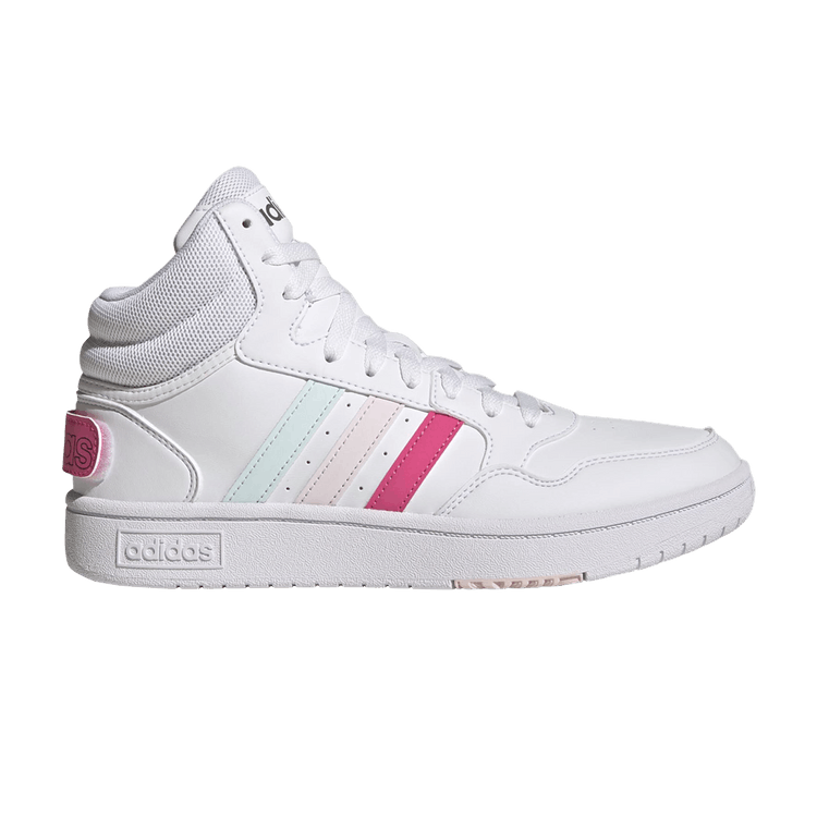 Adidas Wmns Hoops 3.0 Mid Classic 'World Friendship Day' — Cloud White/Pulse Magenta/Almost Pink