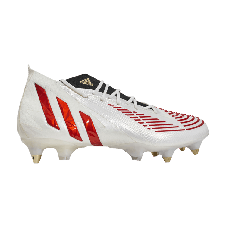 Adidas Predator Edge.1 SG 'Showdown Pack' — Off White/Vivid Red/Gold Metallic