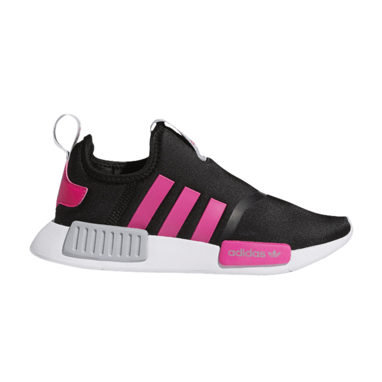Adidas NMD 360 Little Kid 'Black Shock Pink' — Core Black/Shock Pink/Halo Silver