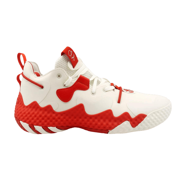 adidas Harden Vol. 6 'Off White College Red' — Off White/Off White/Team College Red