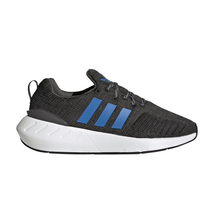 Adidas Swift Run 22 J 'Black Blue Rush' — Core Black/Blue Rush/Cloud White