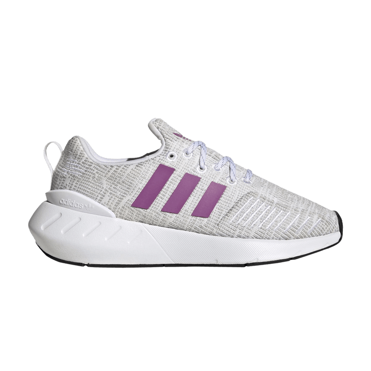 Adidas Swift Run 22 J 'White Semi Pulse Lilac' — Cloud White/Semi Pulse Lilac/Core Black