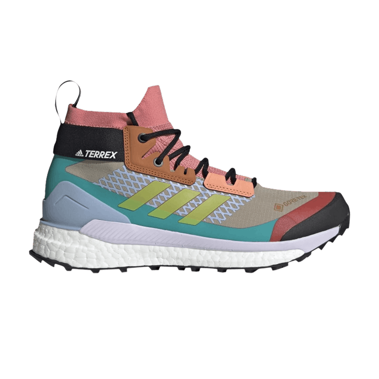 Adidas Wmns Terrex Free Hiker GTX 'Nothing Left Behind' — Feather Grey/Acid Yellow/Core Black