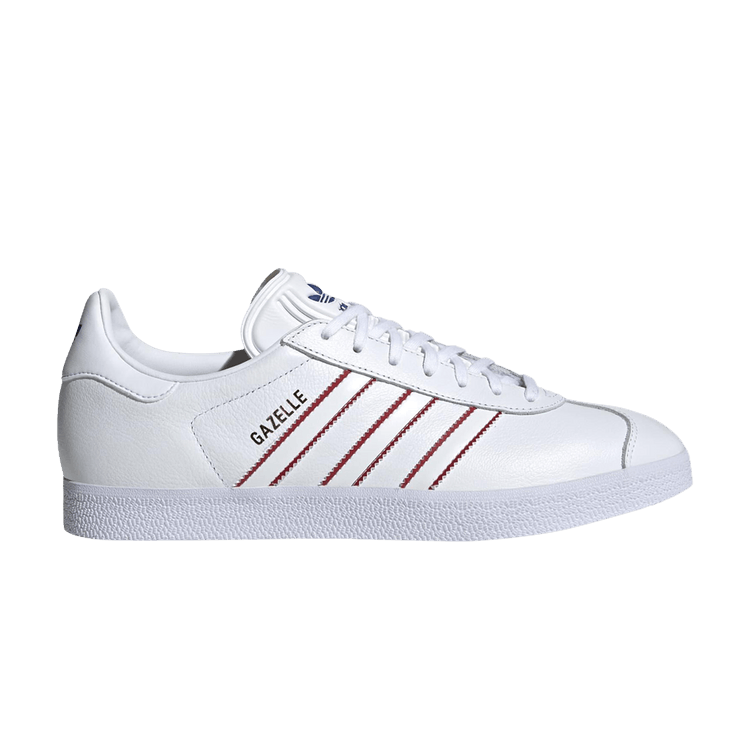 Adidas Gazelle 'White Team Power Red' — Cloud White/Team Power Red/Royal Blue