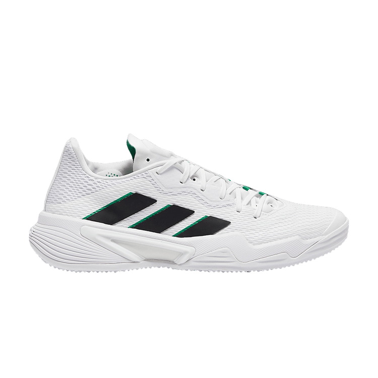 Adidas Barricade Grass 'White Black Green' — Footwear White/Core Black/Team Green