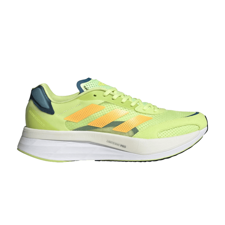 Adidas Adizero Boston 10 'Pulse Lime Flash Orange' — Pulse Lime/Flash Orange/Real Teal