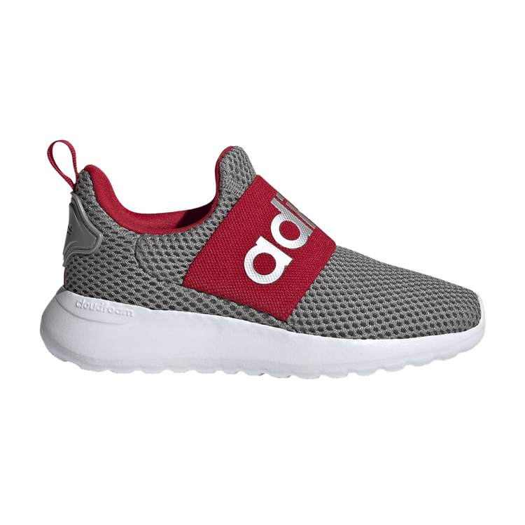Adidas Lite Racer Adapt 4.0 J 'Grey Scarlet' — Grey Three/Silver Metallic/Scarlet
