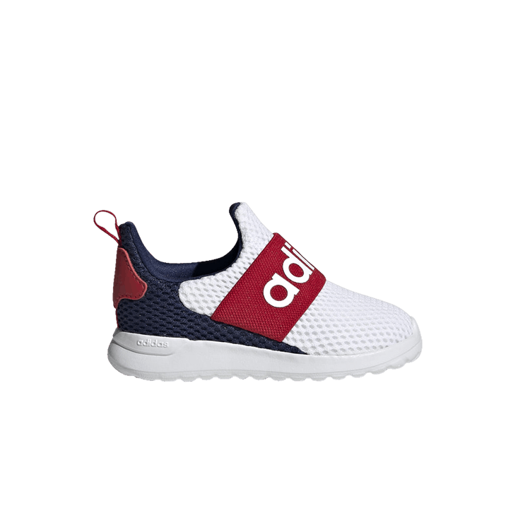 Adidas Lite Racer Adapt 4.0 I 'White Dark Blue Scarlet' — Cloud White/Dark Blue/Scarlet