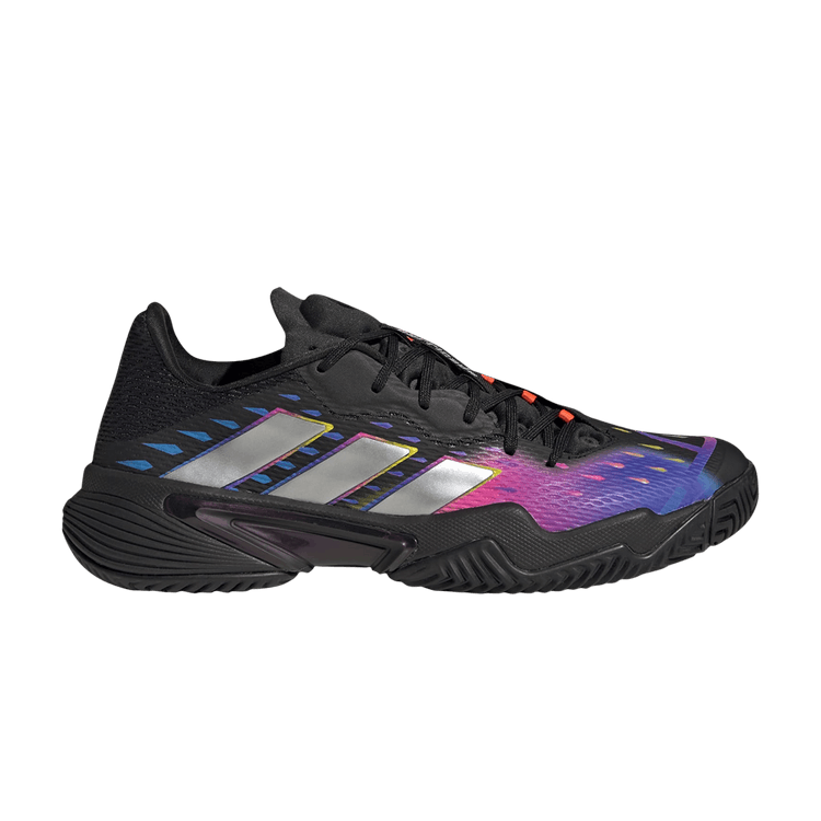 Adidas Barricade 'Al Rihla Pack - Black' — Core Black/Silver Metallic/Solar Red