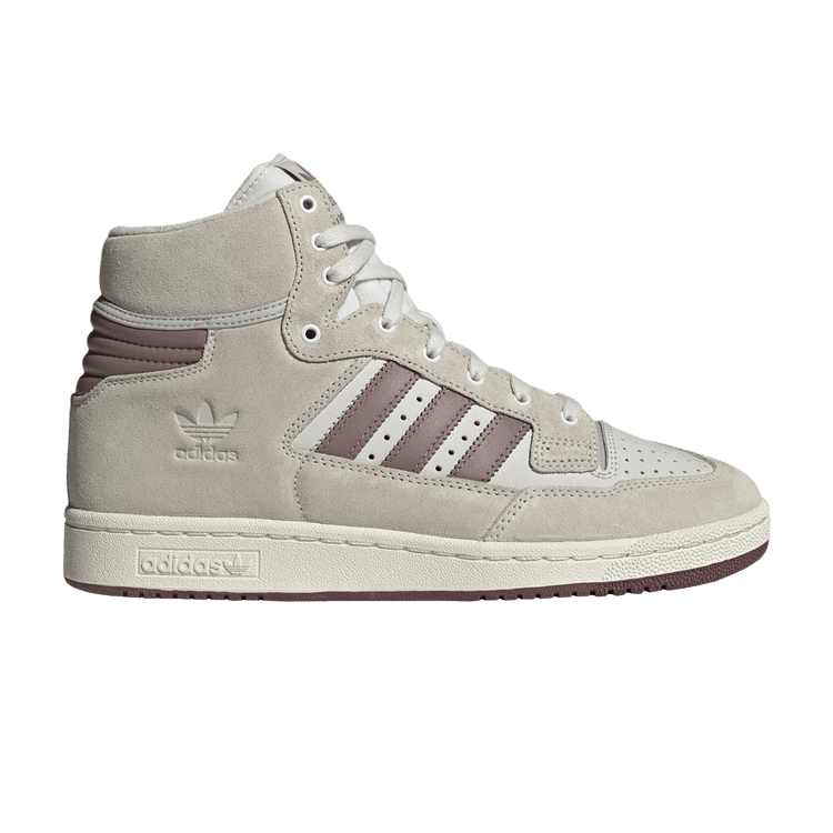 Adidas Centennial 85 High 'White Burgundy' — Crystal White/Purple/Burgundy